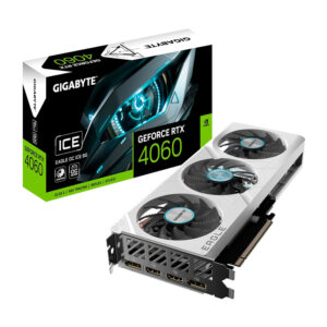 Tarjeta Grafica Gigabyte Geforce Rtx 4060 8gb Gddr6 Eagle Oc Ice 8g (Gv-n4060eagleoc Ice-8gd) Blanco, 128 Bit