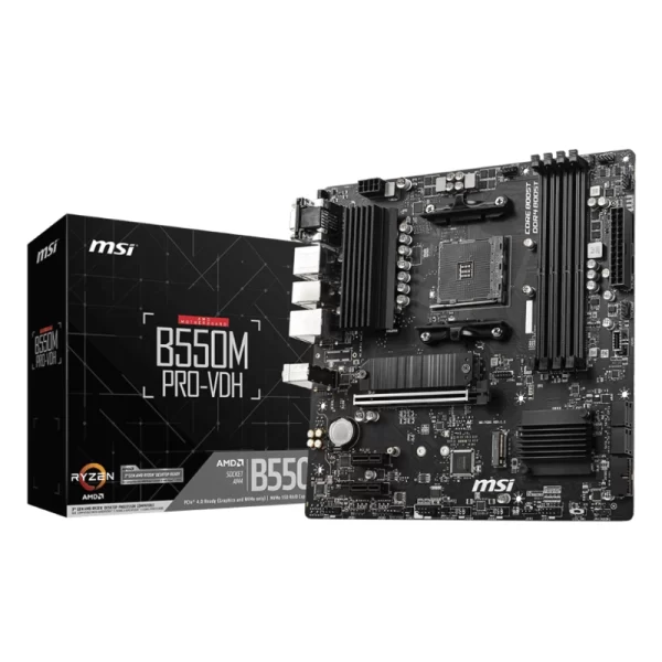 Placa Msi (B550m Pro-vdh) Am4, Micro-atx, Ddr4