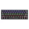 Teclado T-dagger Arena 60% (T-tgk321-br) Gaming, Mecanico, Negro, Switch Marron, Led-rgb