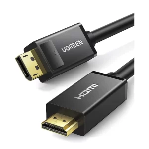Cable Dp A Hdmi Ugreen (10202) Negro, 4k, Hasta 30hz, 2 Metros