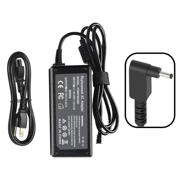 Cargador De Laptop (Pa-1700-02) Para Acer, Conector 3*1.1mm, 19v, 3.42a, 60w, Punta Fina
