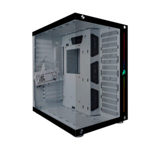 Case 1stplayer Steampunk (Sp8 White-0fan) Sin Fuente, Blanco, Atx, 2 Panel Vidrio, Led-rgb