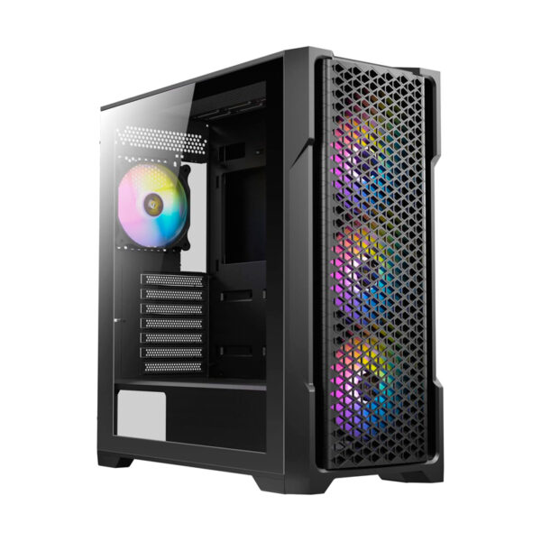 Case Antec Ax90 Black (0-761345-10063-2) Sin Fuente, Negro, Atx, 1 Panel Vidrio, X4 Fan, Led-rgb