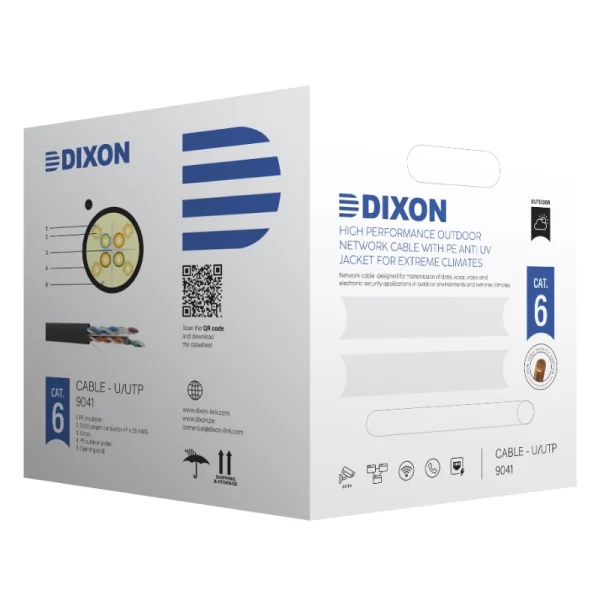 Cable Utp Dixon Categoria 6 (9041) 305 Metros, Para Exteriores