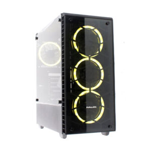 Case Halion (Stingray C3903-b) Sin Fuente, Negro, Atx, 2 Panel Vidrio, X4 Fan, Led-rgb