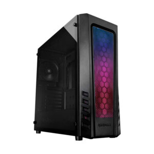 Case Raidmax Zeta Rgb (B04ftb) Sin Fuente, Negro, Atx, 1 Panel Vidrio, X1 Fan, Led-rgb