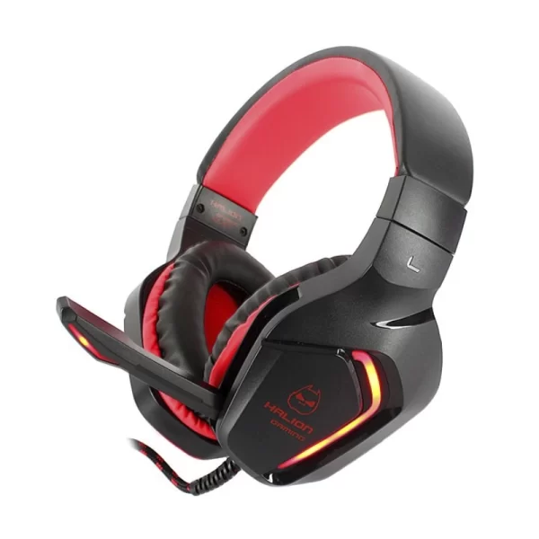 Auricular Halion (Ha-s7) Gaming, Negro, 5.1, Jack X1+usb, Led-rojo
