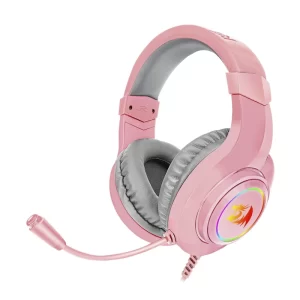 Auricular Redragon Hylas (H260p-rgb) Gaming, Rosado, Jack X2+usb + Cable Jack X1, Led-rgb