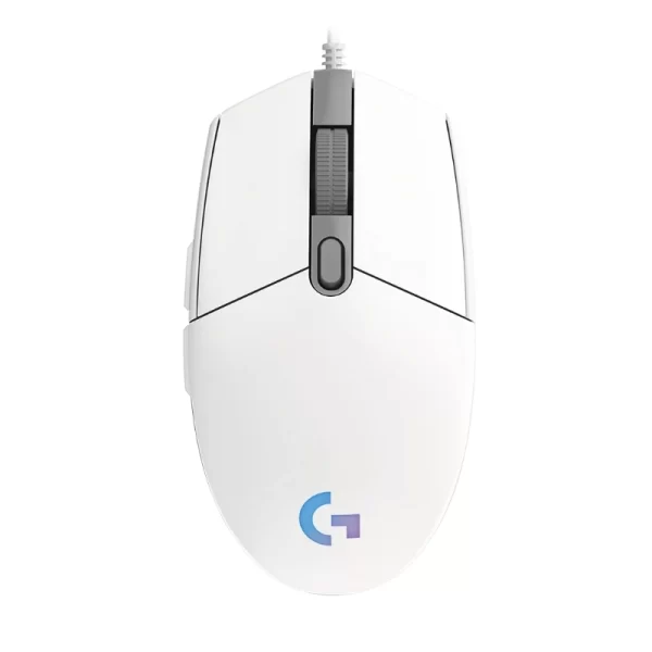 Mouse Logitech G203 Lightsync (910-005791) Gaming, Blanco, 8000 Dpi, Led-rgb