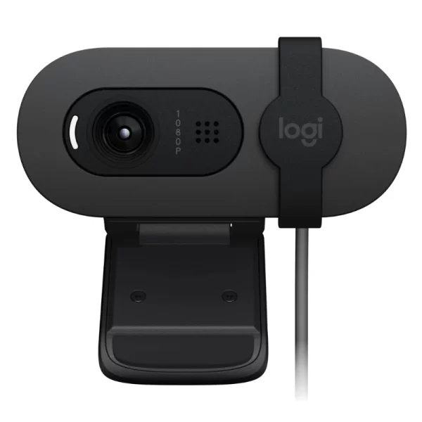 Camara Web Logitech Brio 105 (960-001591) Fhd 1080p, Negro, 30 Fps, Tapa De Privacidad, Con Microfono