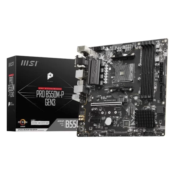 Placa Msi (Pro B550m-p Gen3) Am4, Micro-atx, Ddr4