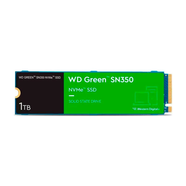 Ssd Solido M.2 Western Digital Sn350 1tb (Wds100t2g0c-00cdh0) 80mm, Nvme Pcie, 2400mb/s, 1850mb/s, Gen3 X 4