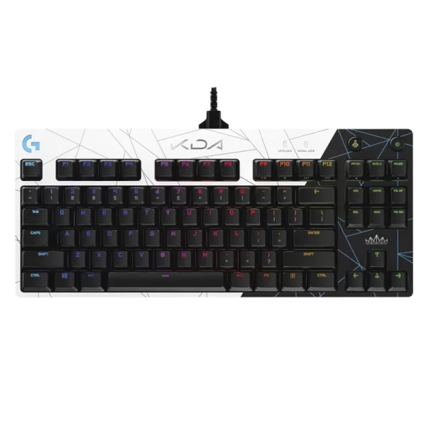 Teclado Logitech G Pro K/da 80% (920-010074) Gaming, Mecanico, Switch Marron, Led-rgb