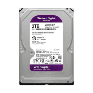 Disco Duro Western Digital 2tb (Wd23purz) Purpura, 64 Mb, 5400rpm, Para Camara Vigilancia