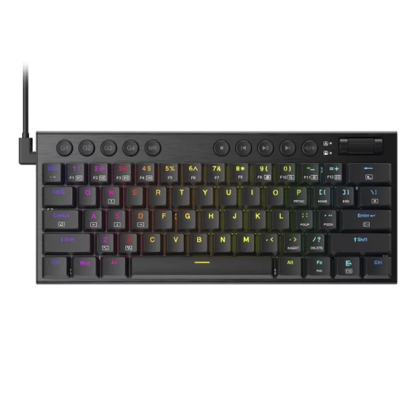 Teclado Redragon Horus Mini 60% (K632-rgb-r) Gaming, Negro, Mecanico, Switch Rojo, Led-rgb