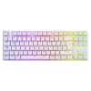 Teclado T-dagger Bora 80% (T-tgk313w-rd) Gaming, Blanco, Mecanico, Switch Rojo, Led-rgb
