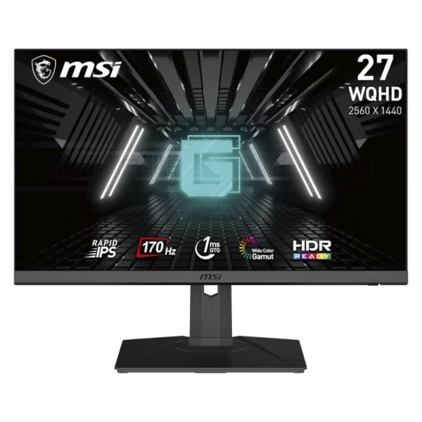 Monitor Gaming Msi 27" (G272qpf) Qhd, Ips, 2k, Hdmi/dp, 1ms, 170hz, G/sync