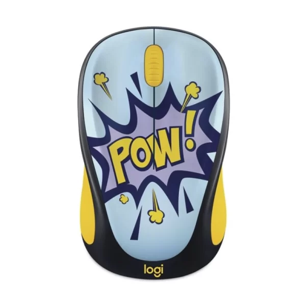 Mouse Inalambrico Logitech M317c Pow (910-006122) Negro Con Amarillo, 1000 Dpi