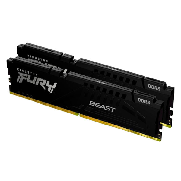 Memoria Ram Kingston Fury Beast Ddr5 32gb(2x16)/4800 (Kf548c38bbk2-32) Negro