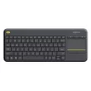 Teclado Inalambrico Logitech K400 Plus Tv (920-007123) Negro, Bluetooth, Touchpad