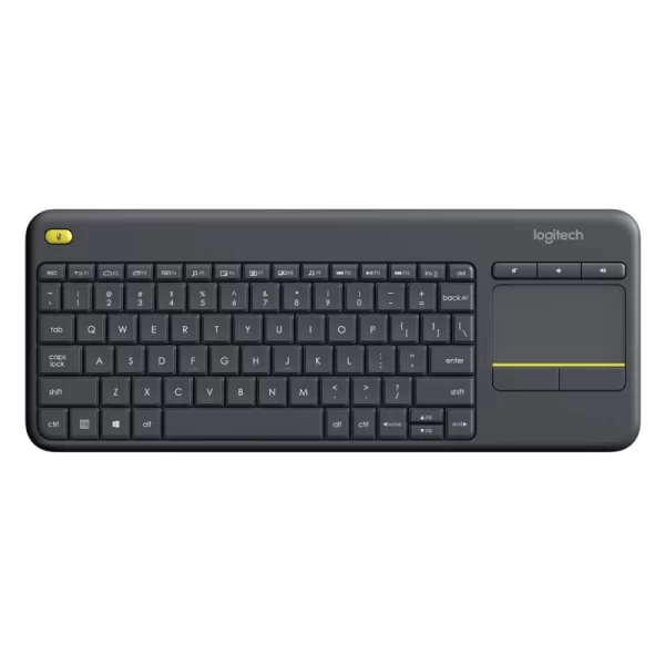 Teclado Inalambrico Logitech K400 Plus Tv (920-007123) Negro, Bluetooth, Touchpad