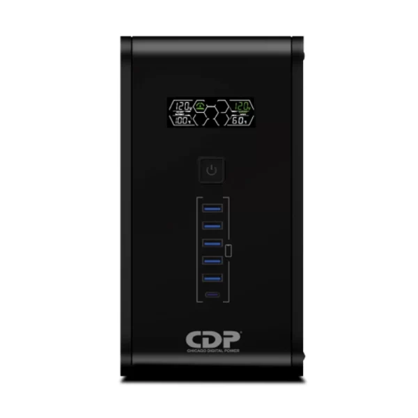 Ups Cdp 10 Tomas (R-Smart2010I) 2200Va, 1200W, Indicador Lcd, 5 Puertos Usb
