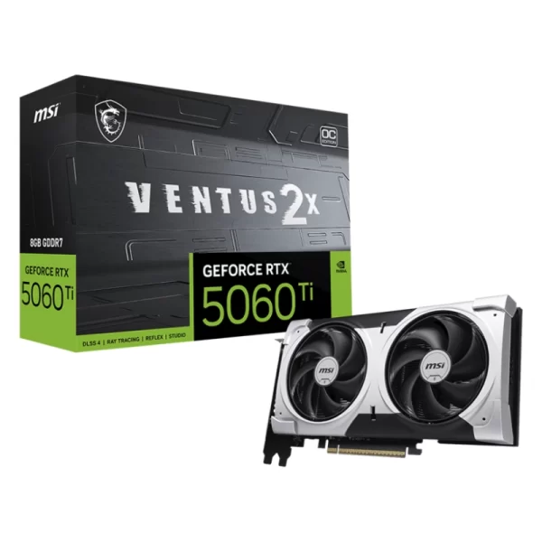 Tarjeta Grafica Msi Geforce Rtx 5060Ti 8Gb Gddr7 (Rtx 5060 Ti 8G Ventus 2X Oc Plus) 128 Bit