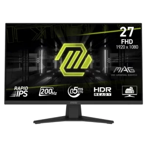 Monitor Gaming Msi 27" (Mag 274F) Fhd, Ips, Ai Vision, Hdmi/Dp, 0.5Ms, 200Hz