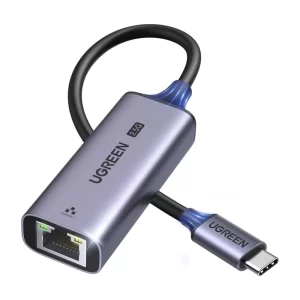 Adaptador Usb-C A Red Ugreen Cm648 (25052) Velocidad 2.5G, Aluminio, Compatible Con Thunderbolt 4/3