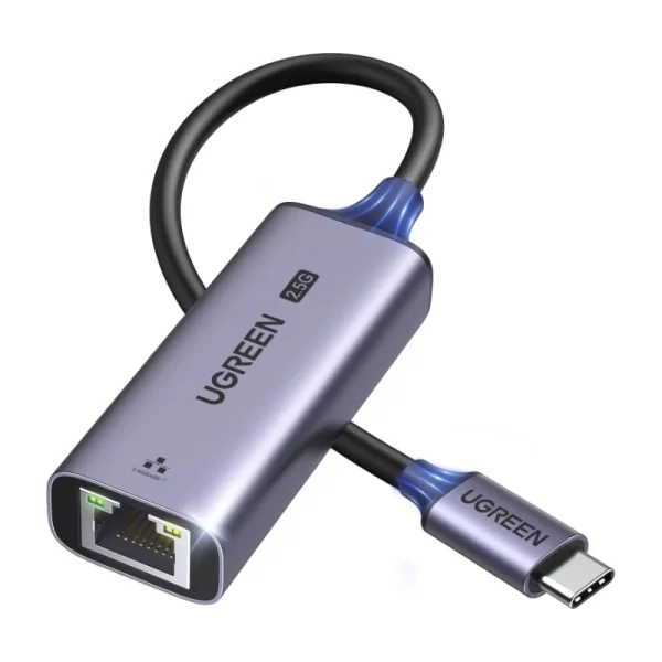 Adaptador Usb-C A Red Ugreen Cm648 (25052) Velocidad 2.5G, Aluminio, Compatible Con Thunderbolt 4/3