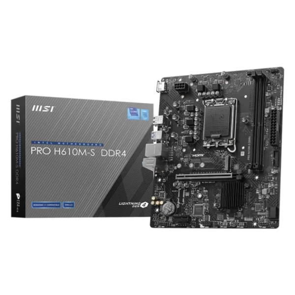 Placa Msi (Pro H610M-S Ddr4) Lga 1700, Micro-Atx, Ddr4