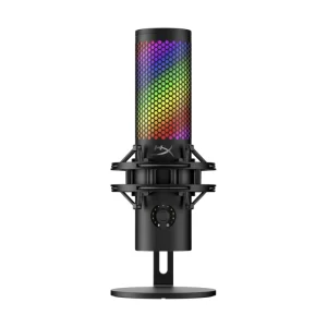 Microfono Hyperx Quadcast 2 S (9A273Aa) Negro, Iluminacion Rgb, Transmision Y Podcasting, Controles Integrados, Soporte De Choque Extraible, Pc/Mac