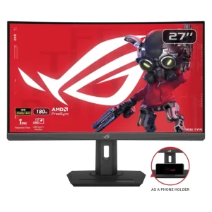 Monitor Gaming Asus Rog Strix 27" (Xg27Wcs) Curvo, Qhd, Va, 2K, Hdmi/Dp, 1Ms, 180Hz, F/Sync