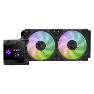 Enfriamiento Liquido Msi (Mpg Coreliquid D240) Negro, 1150/1700-Am4/Am5, X2 Fan, Pantalla Lcd Ips De 2.4, Led-Argb