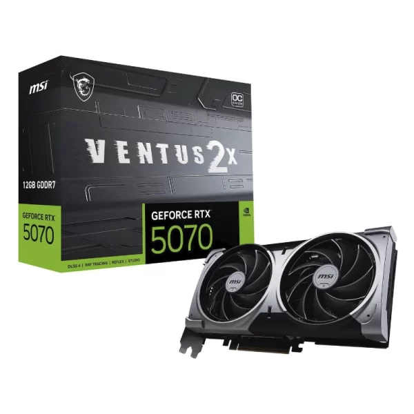 Tarjeta Grafica Msi Geforce Rtx 5070 12Gb Gddr7 (Rtx 5070 12G Ventus 2X Oc) 192 Bit, Pci Express 5.0