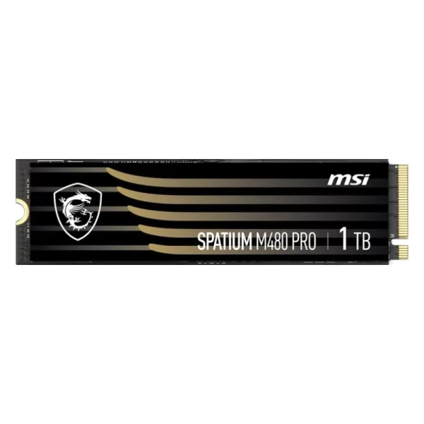Ssd Solido M.2 Msi Spatium M480 Pro 1Tb (824142326909) 80Mm, Nvme Pcie, 7400Mb/S, 6000Mb/S, Gen4 X 4