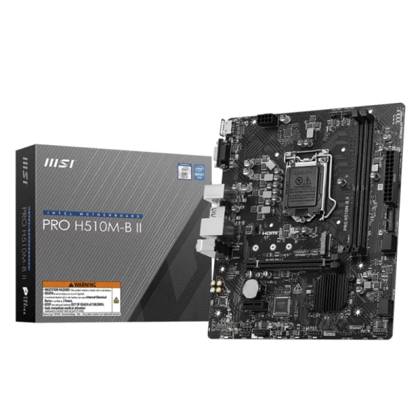 Placa Msi (Pro H510M-B Ii) Lga 1200, Micro-Atx, Ddr4