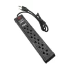 Regleta Cdp 6 Tomas (R-Ps6) Negro, On/Off Switch