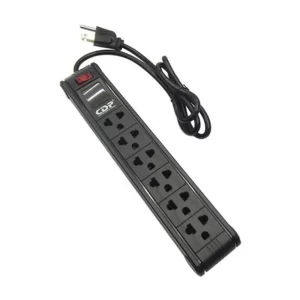 Regleta Cdp 6 Tomas (R-Ps6) Negro, On/Off Switch