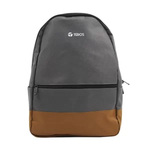 Mochila Para Laptop Teros (Te-Acs9020) Gris Con Marron, Hasta 15.6"