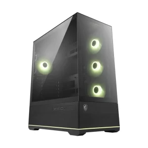 Case Msi (Mag Pano 110R Pz) Sin Fuente, Negro, Atx, 2 Panel Vidrio, X3 Fan, Led-Argb