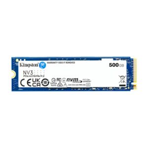 Ssd Solido M.2 Kingston Nv3 500gb (Snv3s/500g) 80mm, Nvme Pcie, 5000mb/s, 3000mb/s, Gen4 X 4
