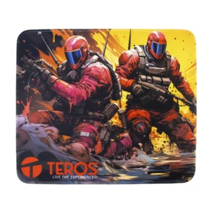 Pad Mouse Teros S (Te-3019S) Negro, Diseño Impreso, 320Mm X 270Mm