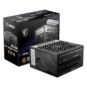 Fuente De Poder Msi (Mpg A1000g Pcie5) 1000w, Gold, Pcie Gen 5.0, Modular
