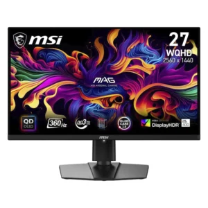 Monitor Gaming Msi Led 27 (Mag 271Qpx Qd-Oled) Oled, Qhd 2K, 2 Hdmi/Dp/Usb-C, 0.03Ms, 360Hz, Hdr 400 Negro Verdadero, Inclinacion