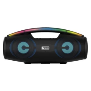 Parlante Portatil Teros (Te-6042n) 20w, Negro, Usb + Fm + Bluetooth 5.0, Led-rgb
