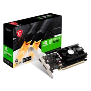 Tarjeta Grafica Msi Geforce Gt 1030 4Gb Ddr4 (Gt 1030 4Gd4 Lp Oc) 64 Bit, Directx 12, Single Fan