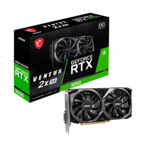 Tarjeta Grafica Msi Geforce Rtx 3050 8gb Gddr6 (Rtx 3050 Ventus 2x Xs 8g Oc) 128 Bit