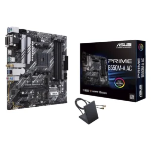 Placa Asus (Prime B550m-a Ac) Am4, Wifi, Micro-atx, Ddr4