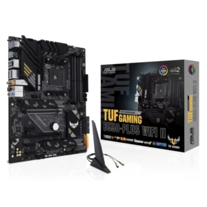 Placa Asus (Tuf Gaming B550-Plus Wifi Ii) Am4, Wifi 6, Atx, Lan De 2.5 Gb, Ddr4